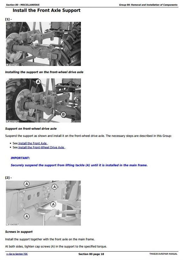 John Deere 5070M, 5080M, 5090M & 5100M - European Tractors Service Repair Manual (TM402019)
