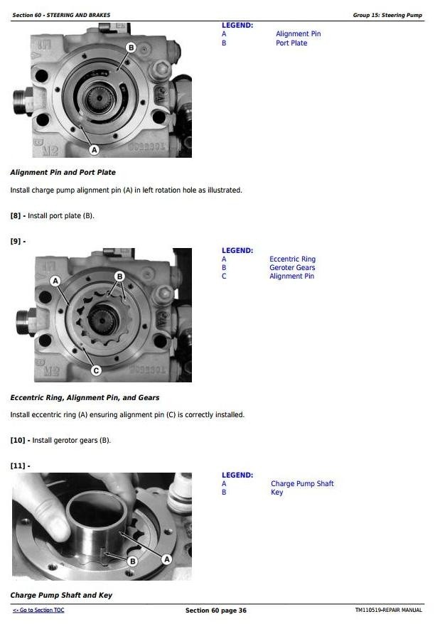 John Deere 8310RT, 8335RT & 8360RT 8RT RW (902501- 912000) Tractors Service Repair Manual (TM110519)