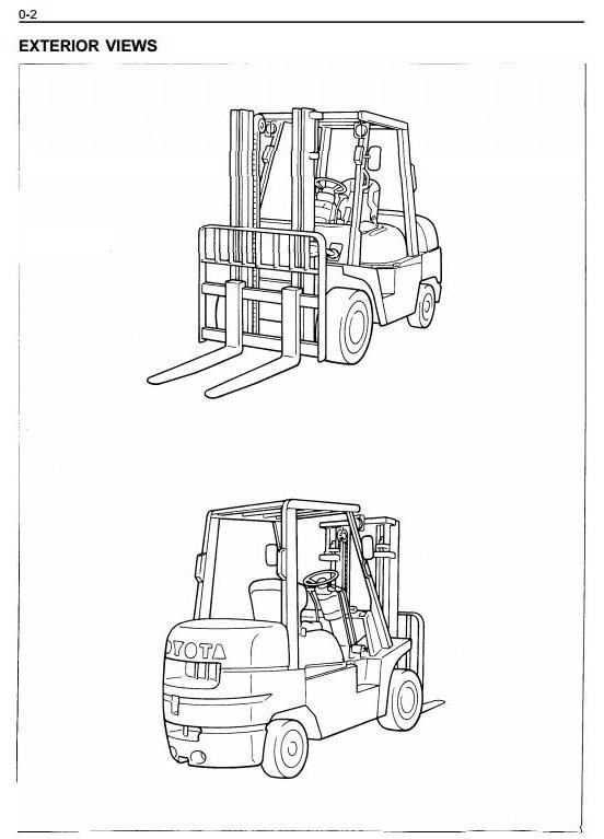 Toyota LPG Gorklift Truck 6FGCU33, 6FGCU35, 6FGCU45 Workshop Service Manual