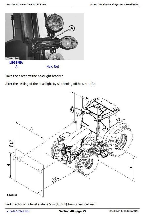 John Deere 6090MC, 6100MC, 6110MC, 6090RC, 6100RC & 6110RC Tractors Service Repair Manual (TM406619)