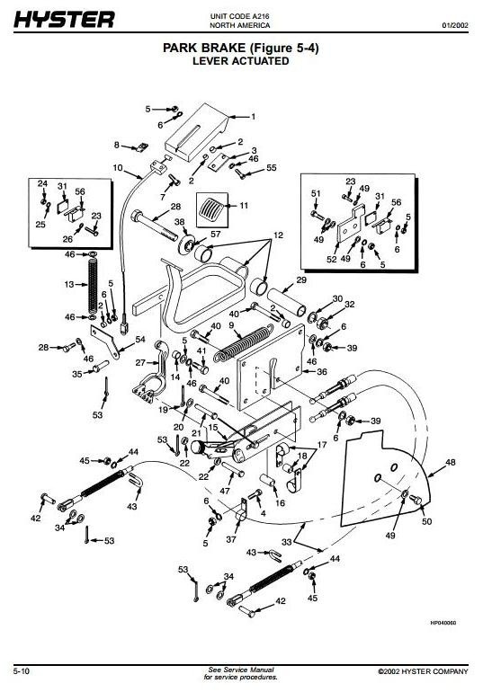 Hyster Electric Forklift Truck 216 Series: J2.00XM2, J2.50XM2, J3.00XM2, J3.20XM2 Spare Parts List