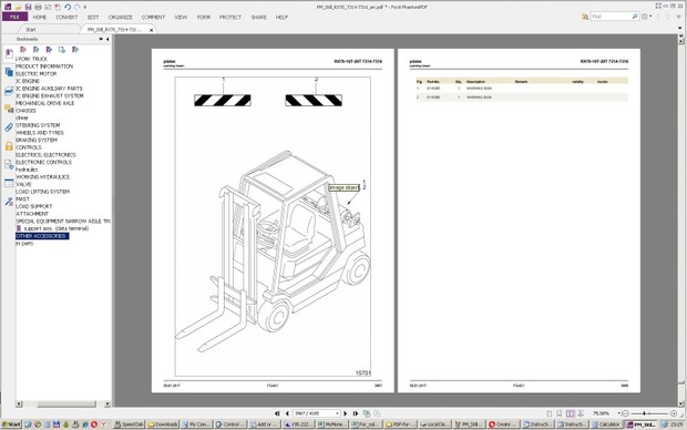 Still LPG Forklift Truck RX70-16, RX70-18, RX70-20: 7314, 7315, 7316 Parts Manual