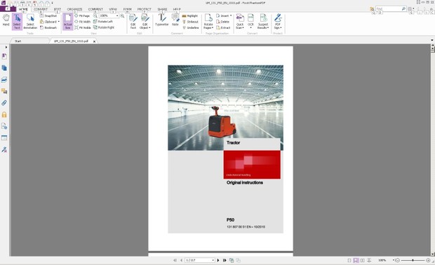 Linde Electric Tractor Type 131: P50 Operating Instructions (User Manual)