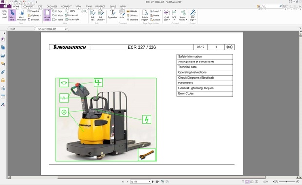 Jungheinrich Pedestrian Pallet Truck Type ECR 327, ECR 336 (from 03.2012) Workshop Service Manual