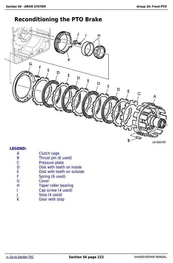 John Deere 6215, 6415, 6615, 6715 - 2WD or MFWD Tractors Service Repair Manual (tm4649)