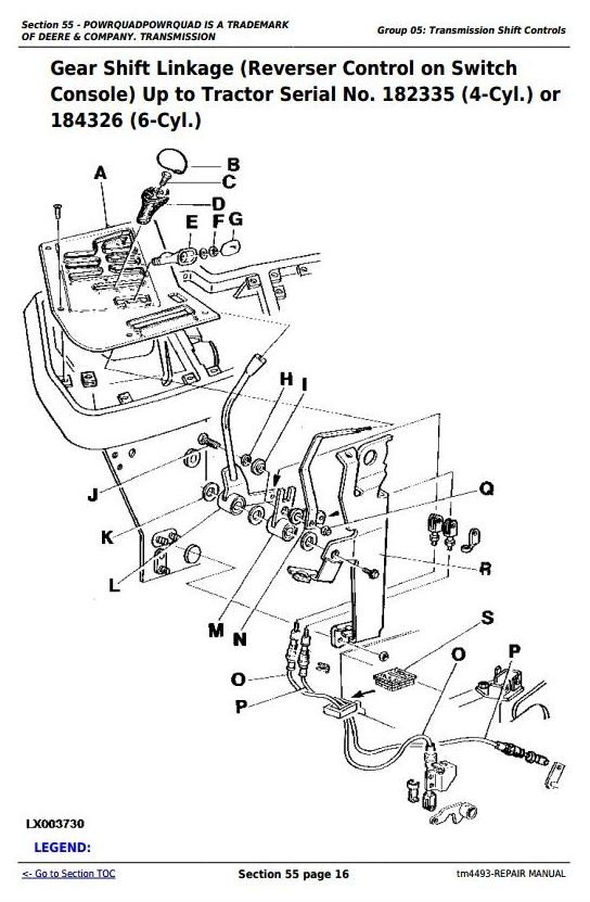 John Deere 6100, 6200, 6300, 6400, 6506, 6600, SE6100, SE6200, SE6300 Tractor Repair Manual (tm4493)