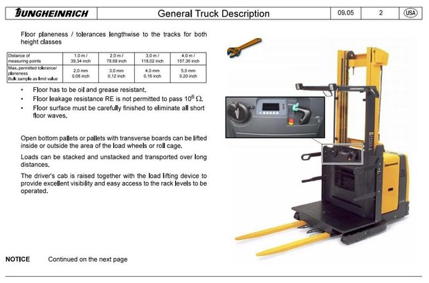 Jungheinrich Order Picker EKS 308 (03.2006-01.2010) Workshop Service Manual