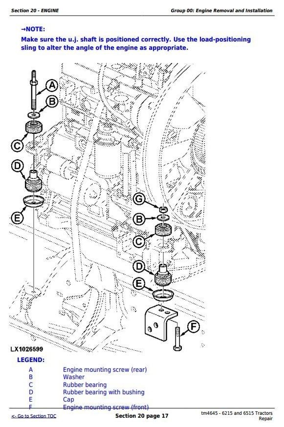 John Deere 6215 and 6515 European Tractors Service Repair Manual (tm4645)