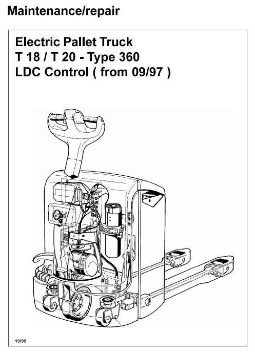 Linde Electric Pallet Truck Type 360: T18, T20 Service Training (Workshop) Manual