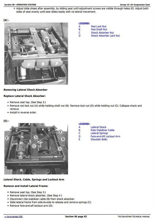John Deere 7630 7730 7830 7930 & 2204 2WD or MFWD Tractors Service Repair Manual (TM2266)
