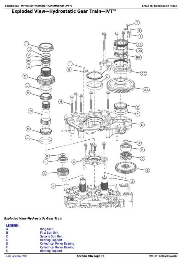 John Deere 7210R, 7230R, 7250R, 7270R, 7290R & 7310R Tractors Service RepairRepair Manual (TM118919)