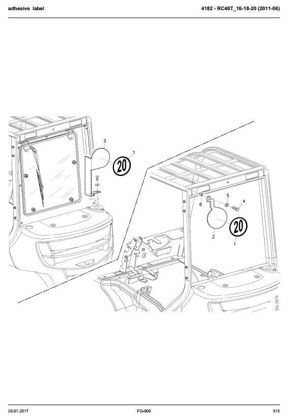 Still LPG Forklift Truck RC40-16T, RC40-18T, RC40-20T: 4024, 4025, 4026 Parts Manual