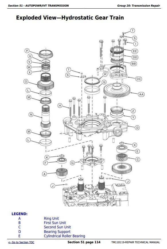 John Deere 7200R, 7215R, 7230R, 7260R, 7280R Tractors Service Repair Manual (TM110119)