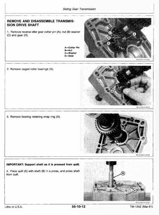 John Deere Tractor 650, 750 Workshop Service Manual