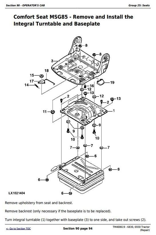 John Deere 6830, 6930 European Tractors Service Repair Manual (TM400619)