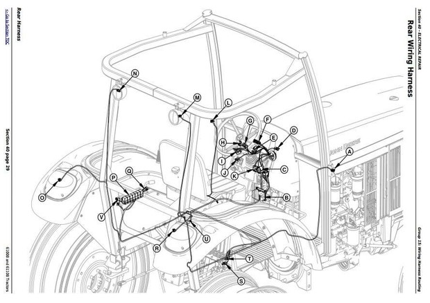 John Deere 6100B and 6110B 2WD or MFWD - China Tractors Service Repair Manual (TM700019)