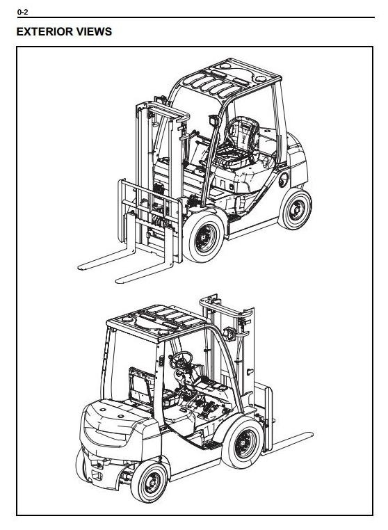 Toyota Diesel Forklift Truck 8FD10/15/18/20/25/30, 8FDJ35, 8FDK20/25/30 Workshop Service Manual