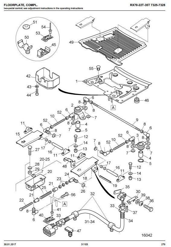 Still Forklift Truck RX70-22T, RX70-25T, RX70-30T, RX70-35T: 7325, 7326, 7327, 7328 Parts Manual