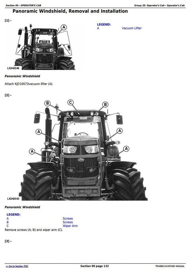 John Deere 6110M, 6120M, 6130M, 6135M, 6140M, 6145M Tractors Service Repair Manual (TM408519)
