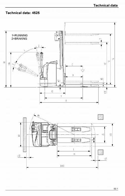 Linde Pallet Stacker Type 4525: L20 , 4527: L20AS, 4528: L20i Service Training (Workshop) Manual