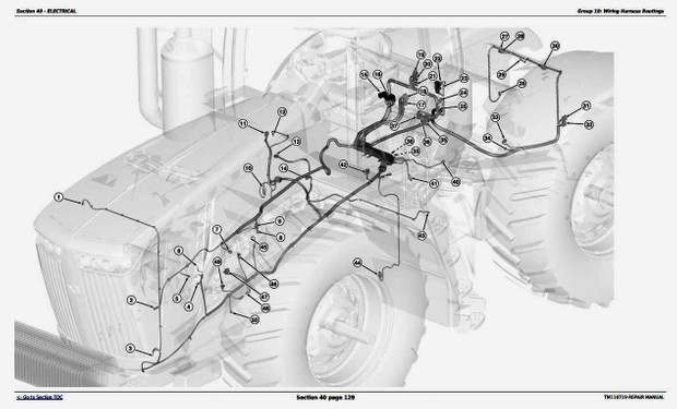 John Deere 9360R, 9410R, 9460R, 9510R, 9560R Articulated Tractors Service Repair Manual (TM110719)