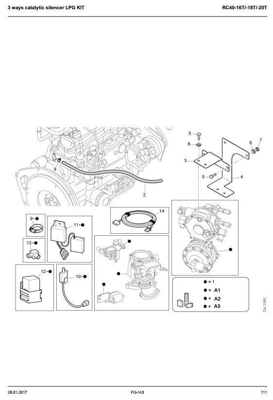 Still LPG Forklift Truck Type RC40-16, RC40-18, RC40-20: 4015, 4016, 4024 Parts Manual