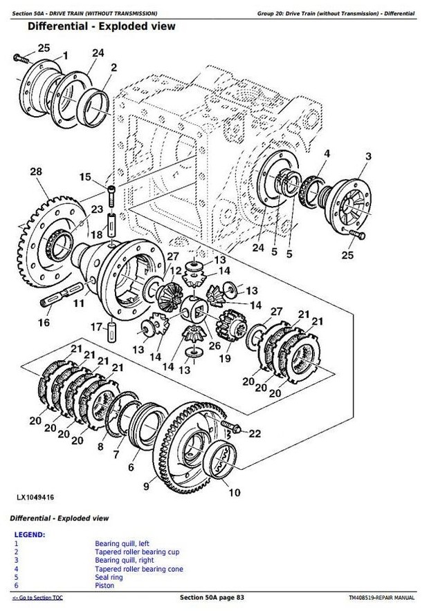 John Deere 6110M, 6120M, 6130M, 6135M, 6140M, 6145M Tractors Service Repair Manual (TM408519)