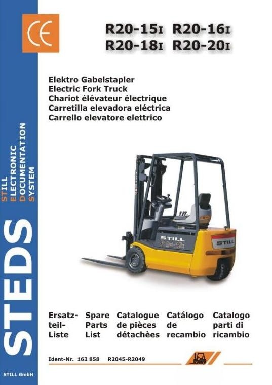 Still ForkLift R20-15i, R20-16i, R20-18i, R20-20i: 2045, 2046, 2047, 2048, 2049 Spare Parts List