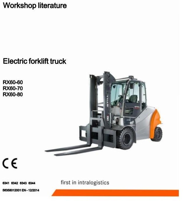 Still Electric Forklift Truck Type RX60-60, RX60-70, RX60-80: 6341, 6342, 6343, 6344 Service Manual
