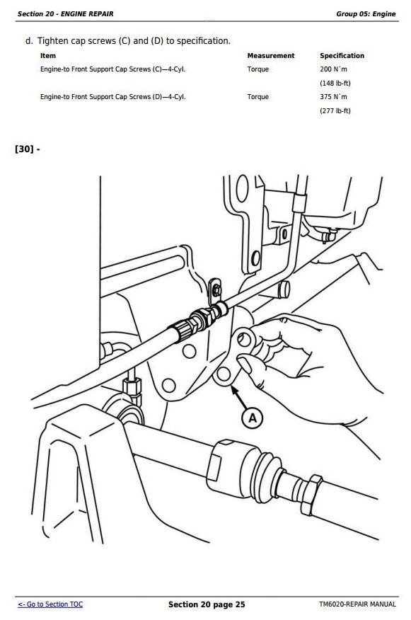 John Deere 6103, 6203, 6403 and 6603 (Latin American) Tractors Service Repair Manual (TM6020)