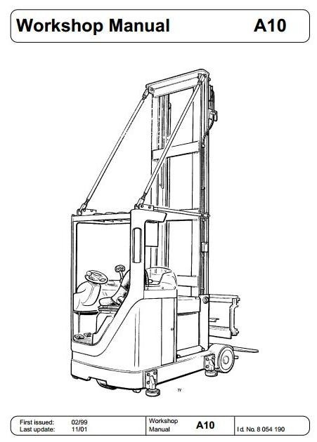 Linde Truck Type 040: A10 Service Training (Workshop) Manual