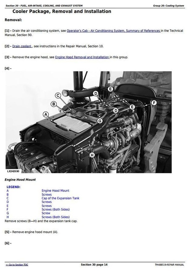 John Deere 6110M, 6120M, 6130M, 6135M, 6140M, 6145M Tractors Service Repair Manual (TM408519)