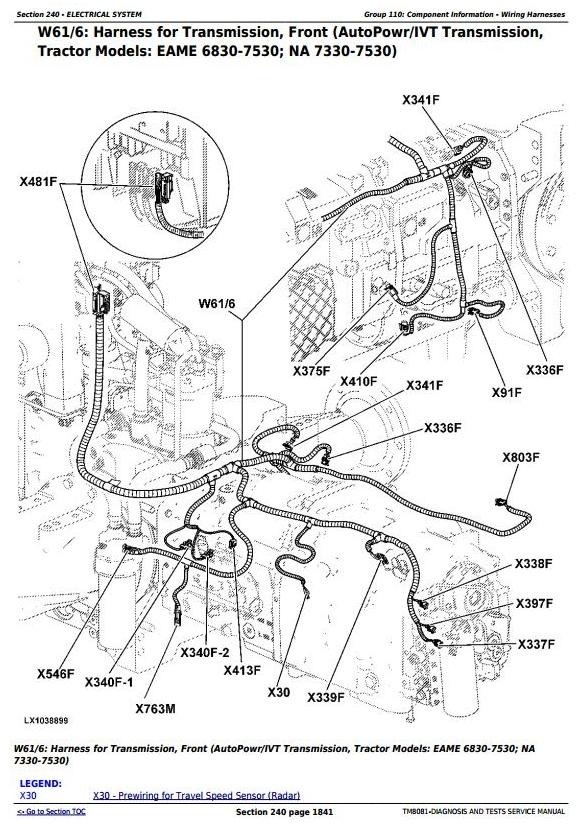 John Deere Premium 6230, 6330, 6430 Tractors Diagnosis and Tests Service Manual (TM8081)