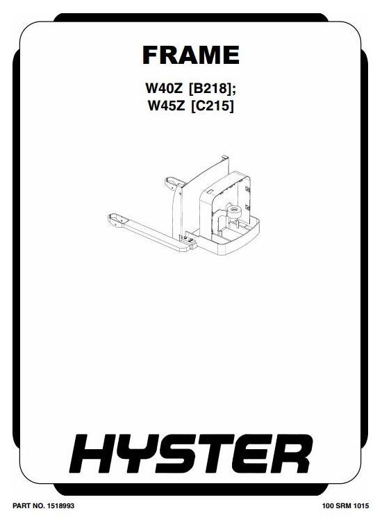 Hyster w40z electric pallet jack