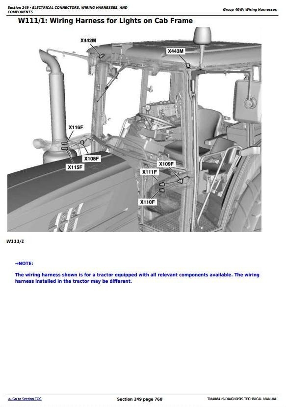 John Deere 6110M,6120M,6125M, 6130M,6135M,6140M, 6145M,6155M,6175M,6195M Diagnostic+Tests (TM408419)