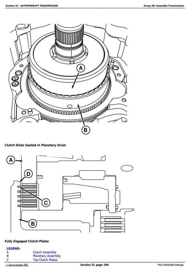 John Deere 8130, 8230, 8330, 8430 and 8530 2WD or MFWD Tractors Service Repair Manual (TM2270)