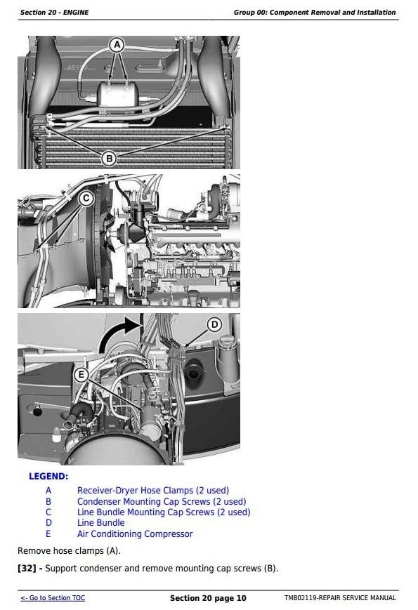 John Deere 7185J, 7195J, 7205J, 7210J, 7225J (Worldwide) Tractors Service Repair Manual (TM802119)
