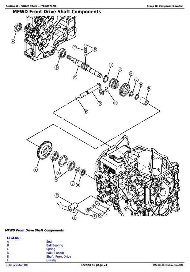 John Deere 2320 Compact Utility Tractor Test and Adjustments Technical Manual (TM2388)