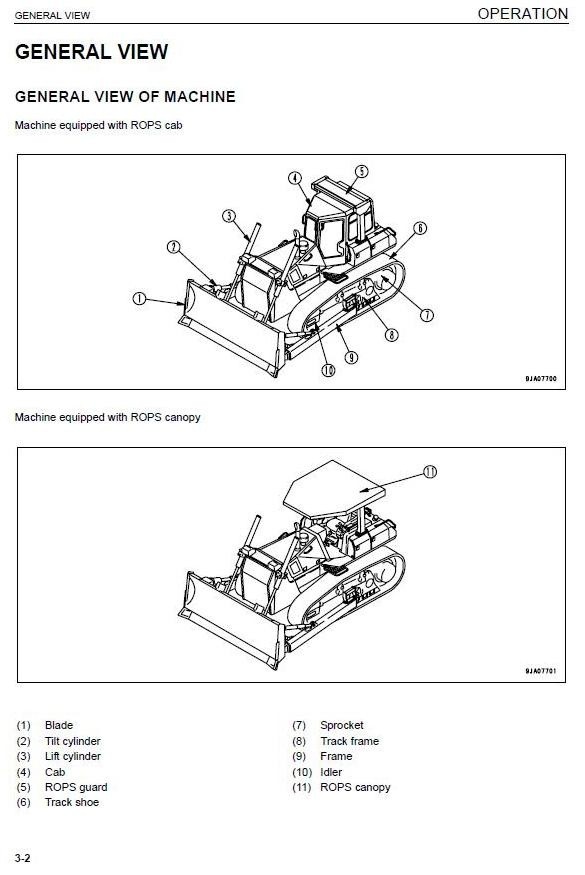 Komatsu D65EX-15, D65PX-15, D65WX-15 sn: 69001 and UP Operating and Maintenance Instructions
