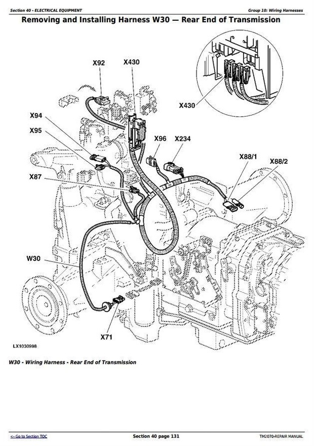 John Deere 7220, 7320, 7420, 7420 Hi-Crop;7520 2-Wheel Drive Tractors Service Repair Manual (TM2070)