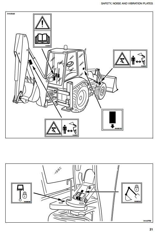 Komatsu Backhoe Loader WB91R-2, WB93R-2 Operating and Maintenance Instructions