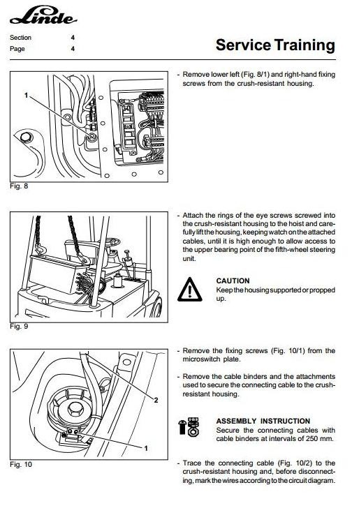 Linde Electric Forklift Truck 324 Type Explosion Protected E15-02Ex, E16-02Ex Service Manual