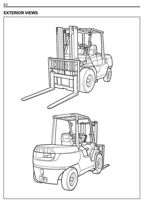 Toyota Diesel Forklift Truck 7FD35, 7FD40, 7FDK40, 7FD45, 7FDA50 Workshop Service Manual