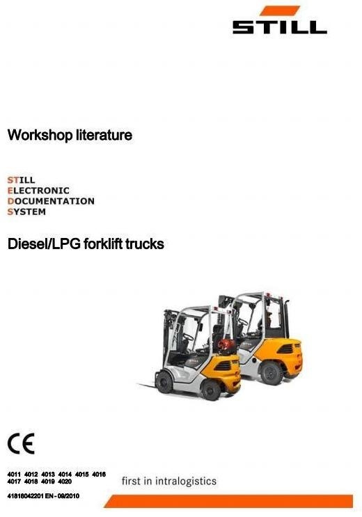 Still Forklift Truck Type RC40-15, RC40-18, RC40-20, RC40-25, RC40-30 (4011-4020) Service Manual