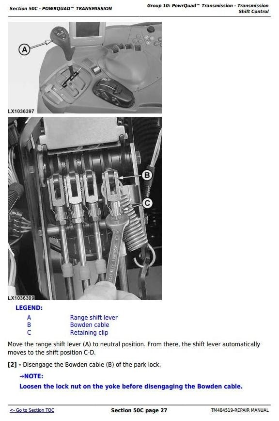 John Deere 6105R, 6115R, 6125R, 6130R North American Tractors Service Repair Manual (TM404519)