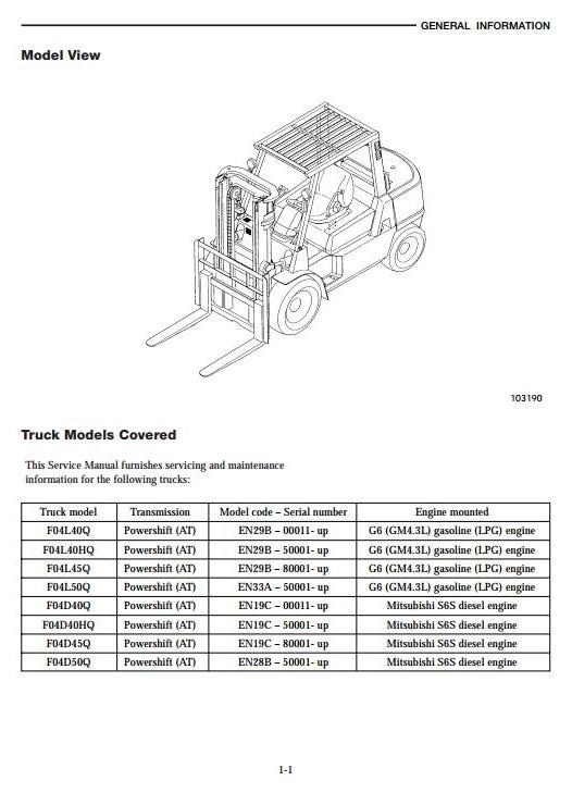 Nissan F04D40(H)Q, F04D45Q, F04D50Q, F04L40(H)Q, F04L45Q, F04L50Q Workshop Service Manual