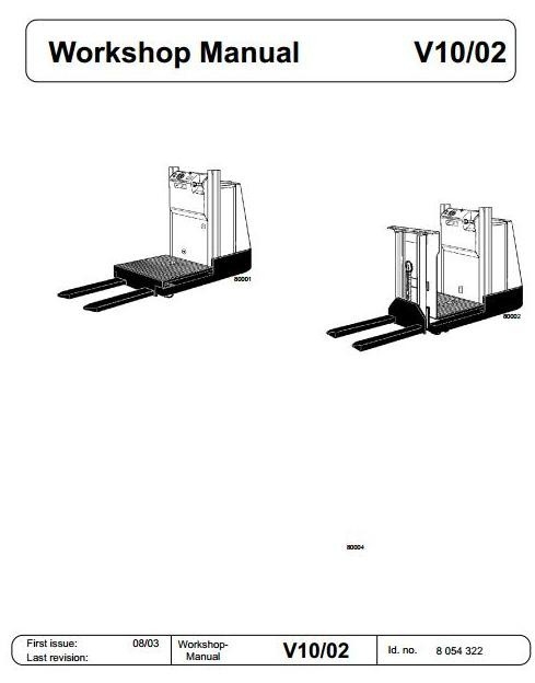 Linde Order Picker Truck Type 015: V10-02 Service Training (Workshop) Manual