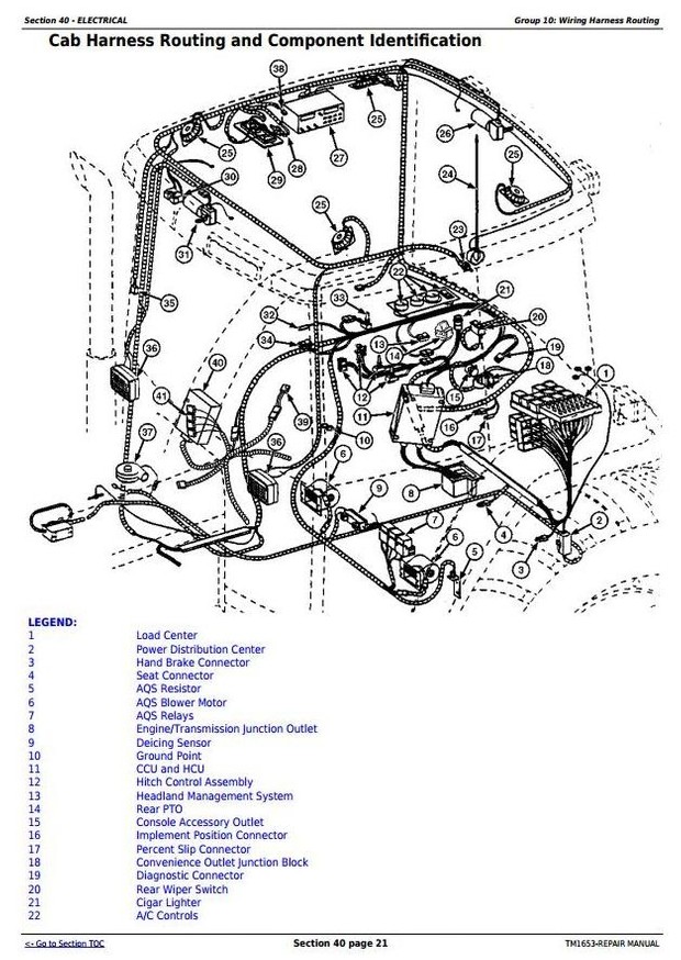 John Deere 7210, 7410, and 7510 2WD or MFWD Tractors Service Repair Manual (TM1653)
