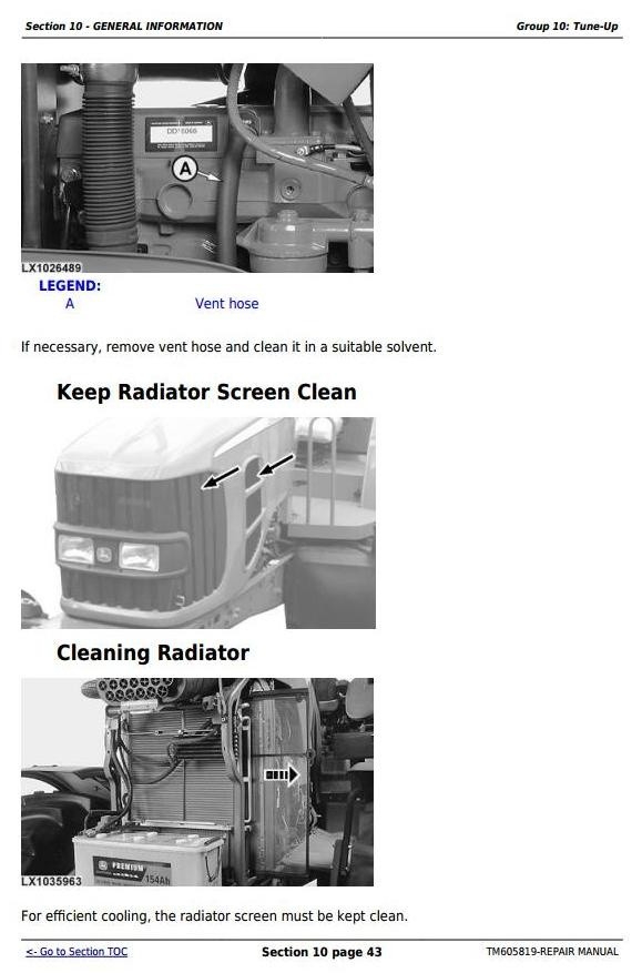 John Deere 7425, 7525, 6140J, 6155J & 6155JH Tractors Service Repair Manual (TM605819)