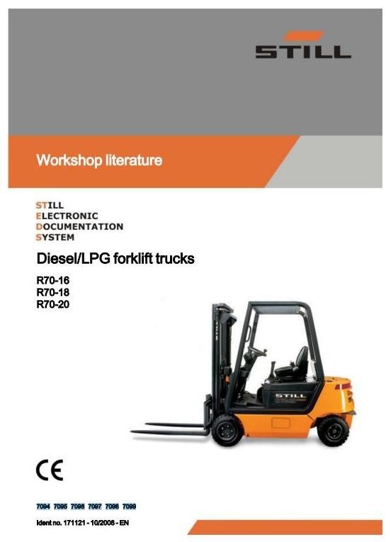 Still IC-Engined Fork Truck R70-16, R70-18, R70-20 Series: R7094-R7099 Workshop Manual